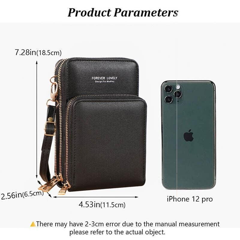 Women Crossbody Phone Purse Touch Screen Bag Rfid Blocking Wallet Shoulder view 11