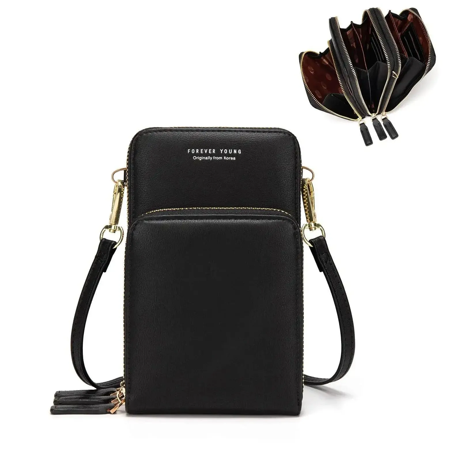Women Crossbody Phone Purse Touch Screen Bag Rfid Blocking Wallet Shoulder view 4
