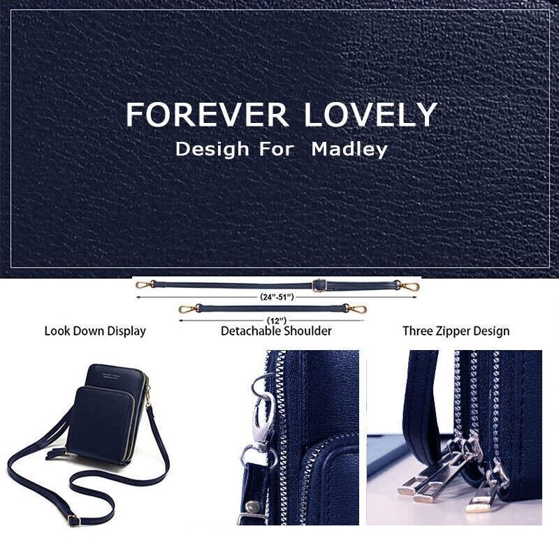 Women Crossbody Phone Purse Touch Screen Bag Rfid Blocking Wallet Shoulder view 5