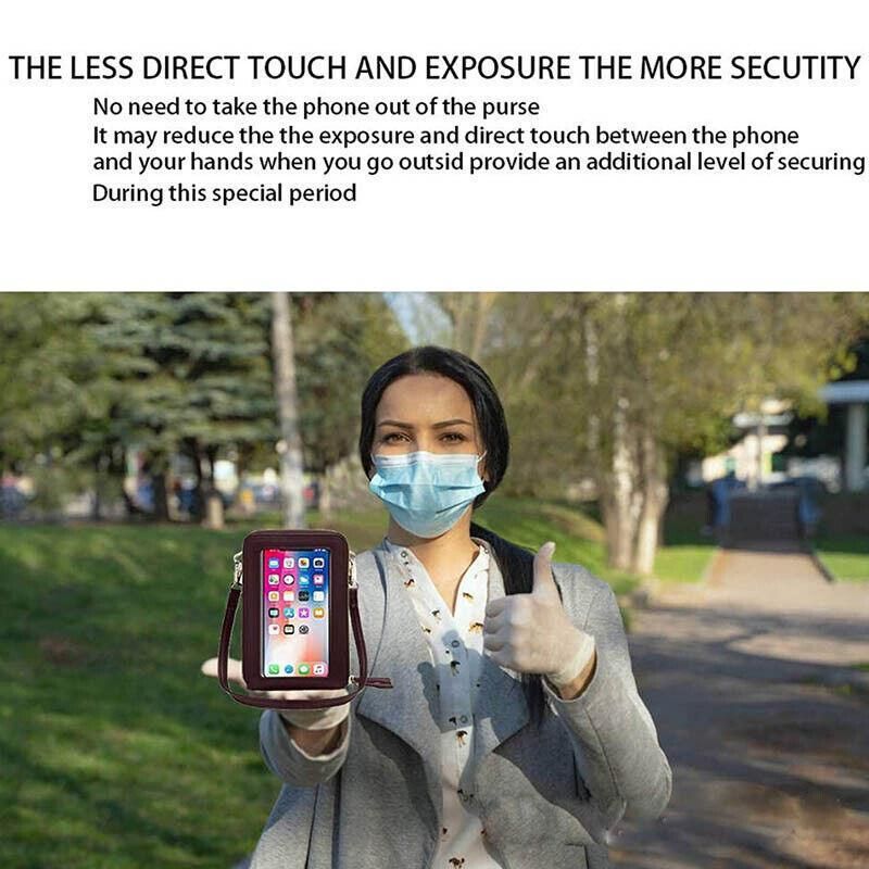 Women Crossbody Phone Purse Touch Screen Bag Rfid Blocking Wallet Shoulder view 14