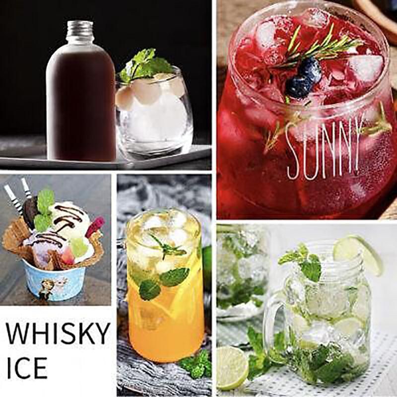 Large Ice Cube Tray Ball Maker Big Silicone Mold Sphere Whiskey Round Mould view 8