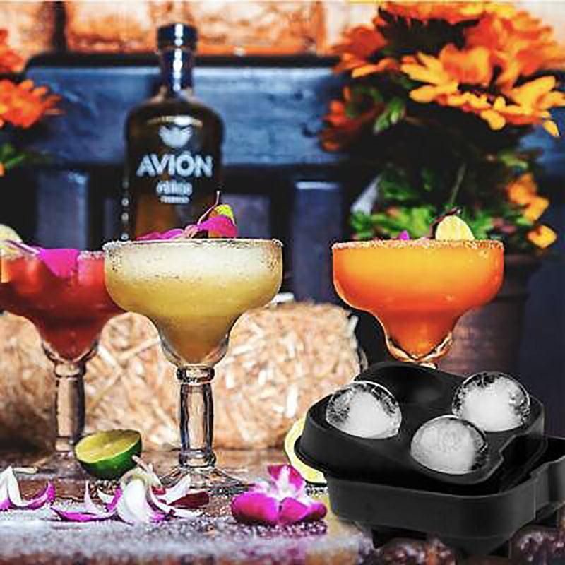 Large Ice Cube Tray Ball Maker Big Silicone Mold Sphere Whiskey Round Mould view 10
