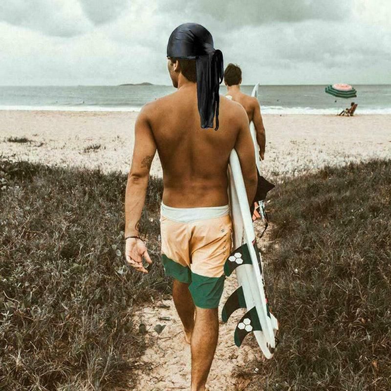 Velvet Durag Silky Hat Cap Men Women Premium Designer Doo Rag Wave Silk view 13