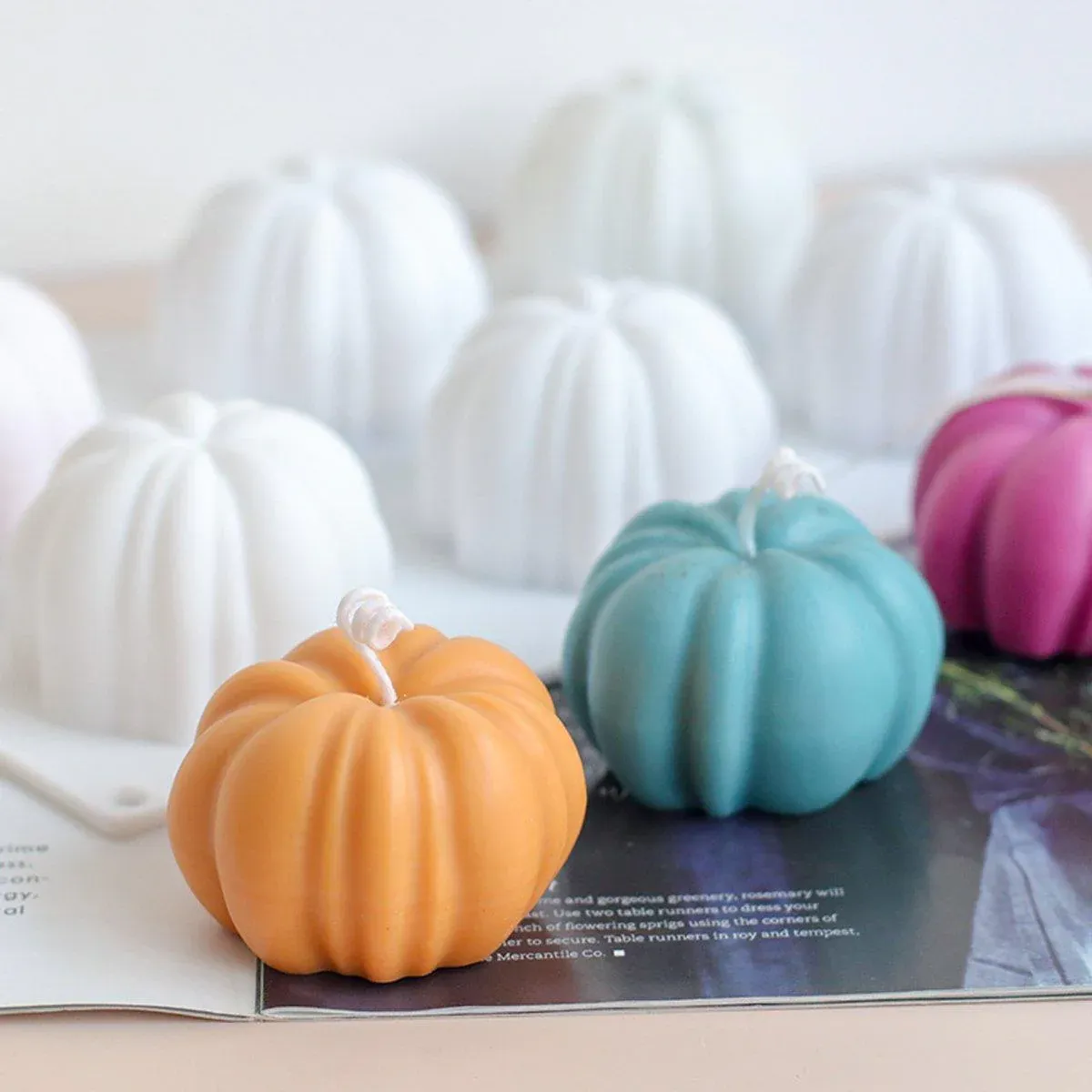 Halloween Silicone Chocolate Cake Mold Pumpkin Mold Baking DIY Handmade Soap view 4