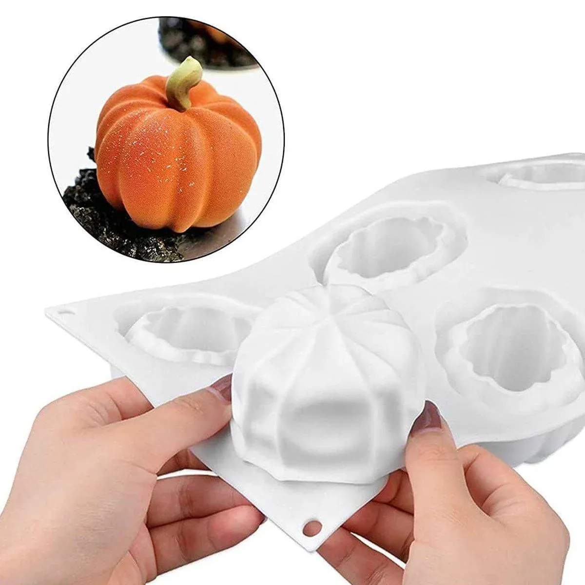 Halloween Silicone Chocolate Cake Mold Pumpkin Mold Baking DIY Handmade Soap view 9