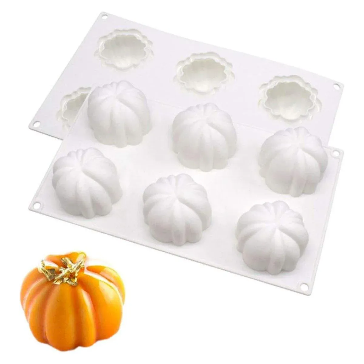 Halloween Silicone Chocolate Cake Mold Pumpkin Mold Baking DIY Handmade Soap view 10