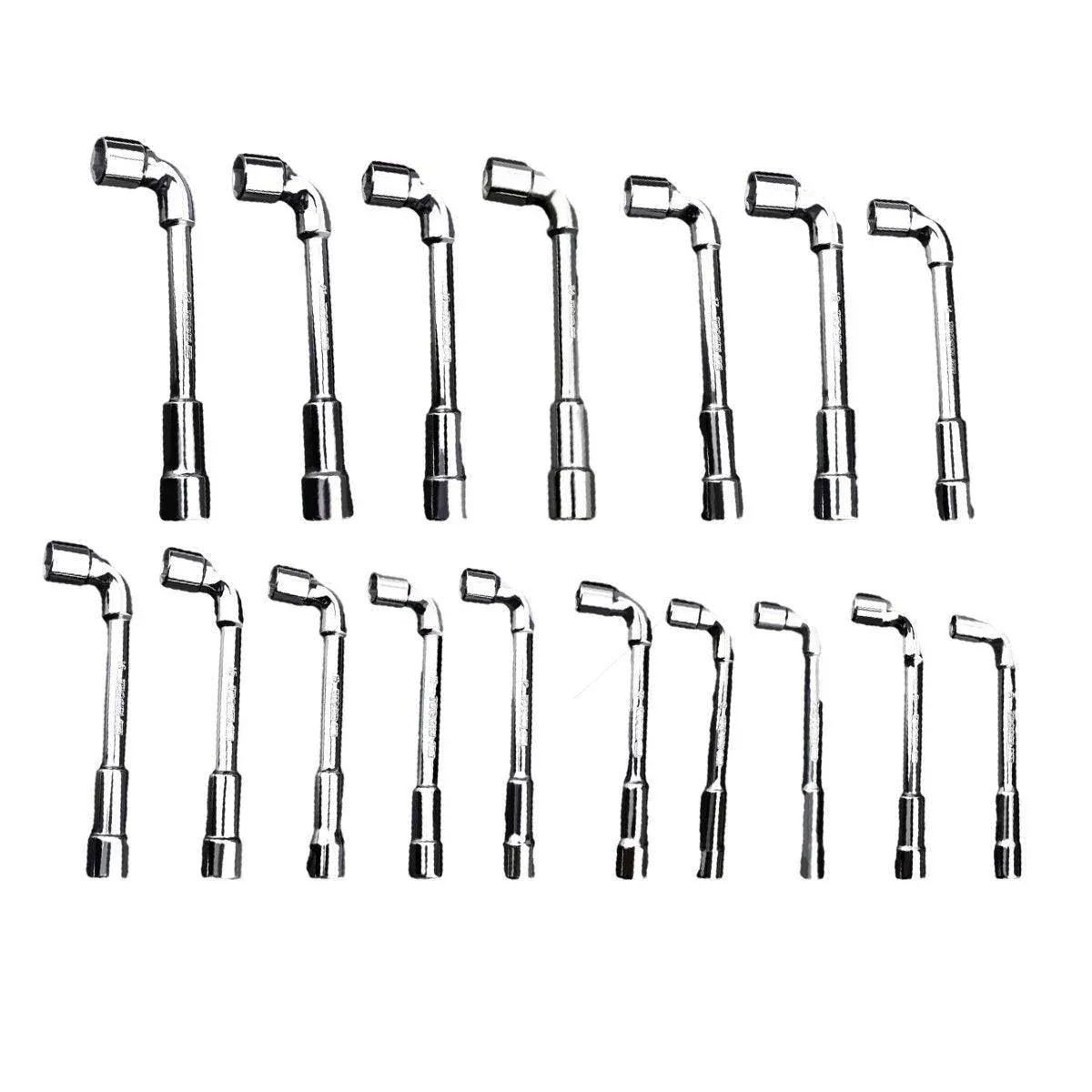 6-23mm L Shaped Socket Wrench Elbow Multi Size Hardware Repair Tool Set - 21mm view 3