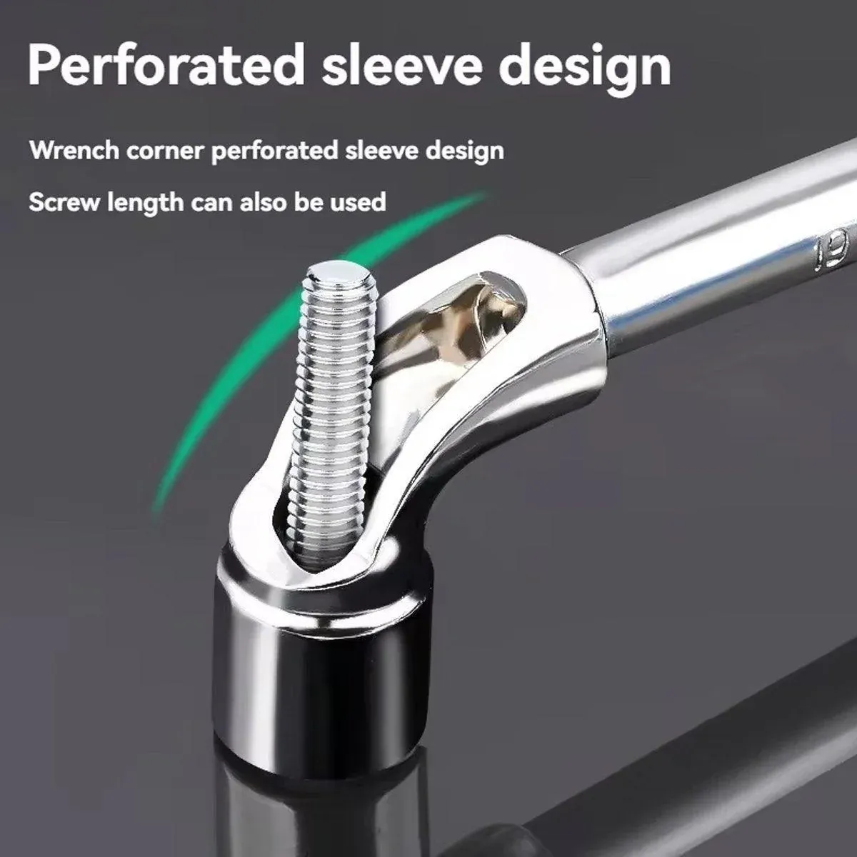 6-23mm L Shaped Socket Wrench Elbow Multi Size Hardware Repair Tool Set - 21mm view 7