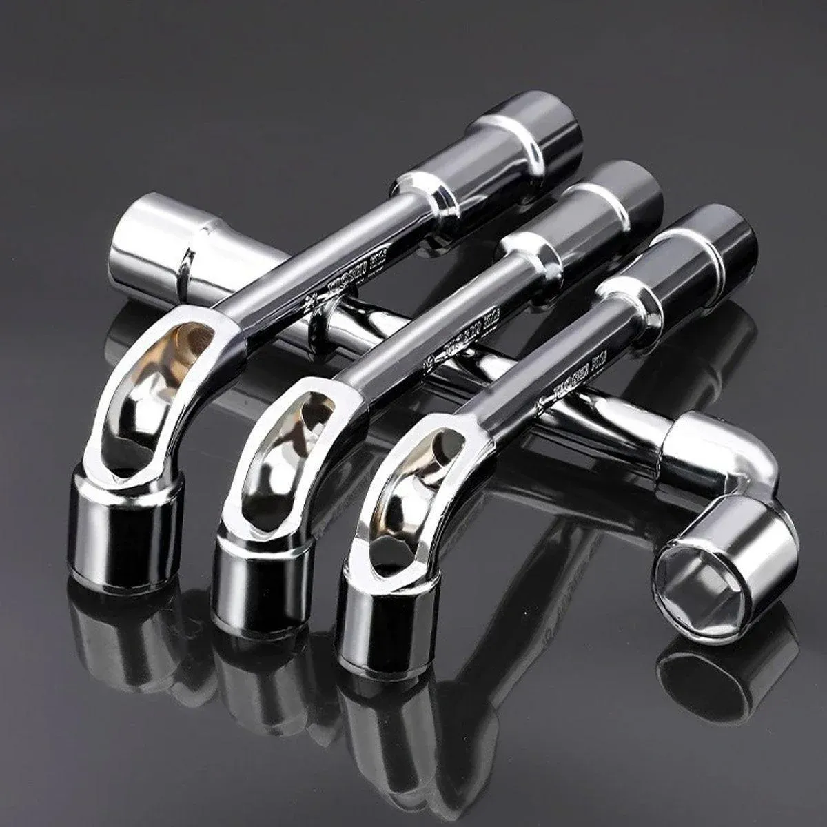 6-23mm L Shaped Socket Wrench Elbow Multi Size Hardware Repair Tool Set - 21mm view 14