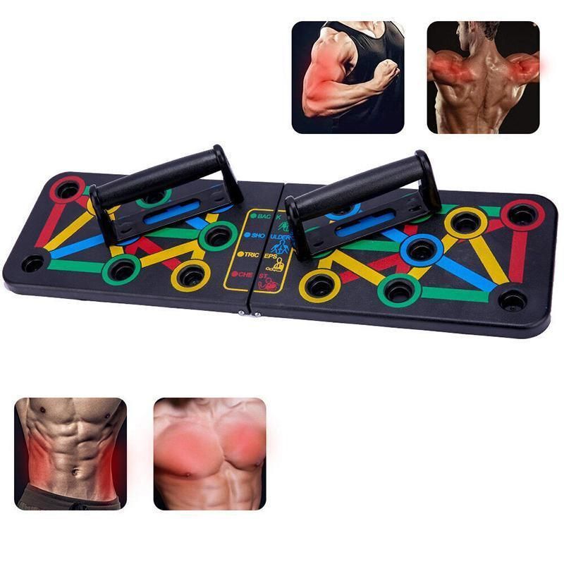 14 in1 Push Up Board Rack Bar Grip Handle Muscle Train Gym Workout Fitness Stand view 12