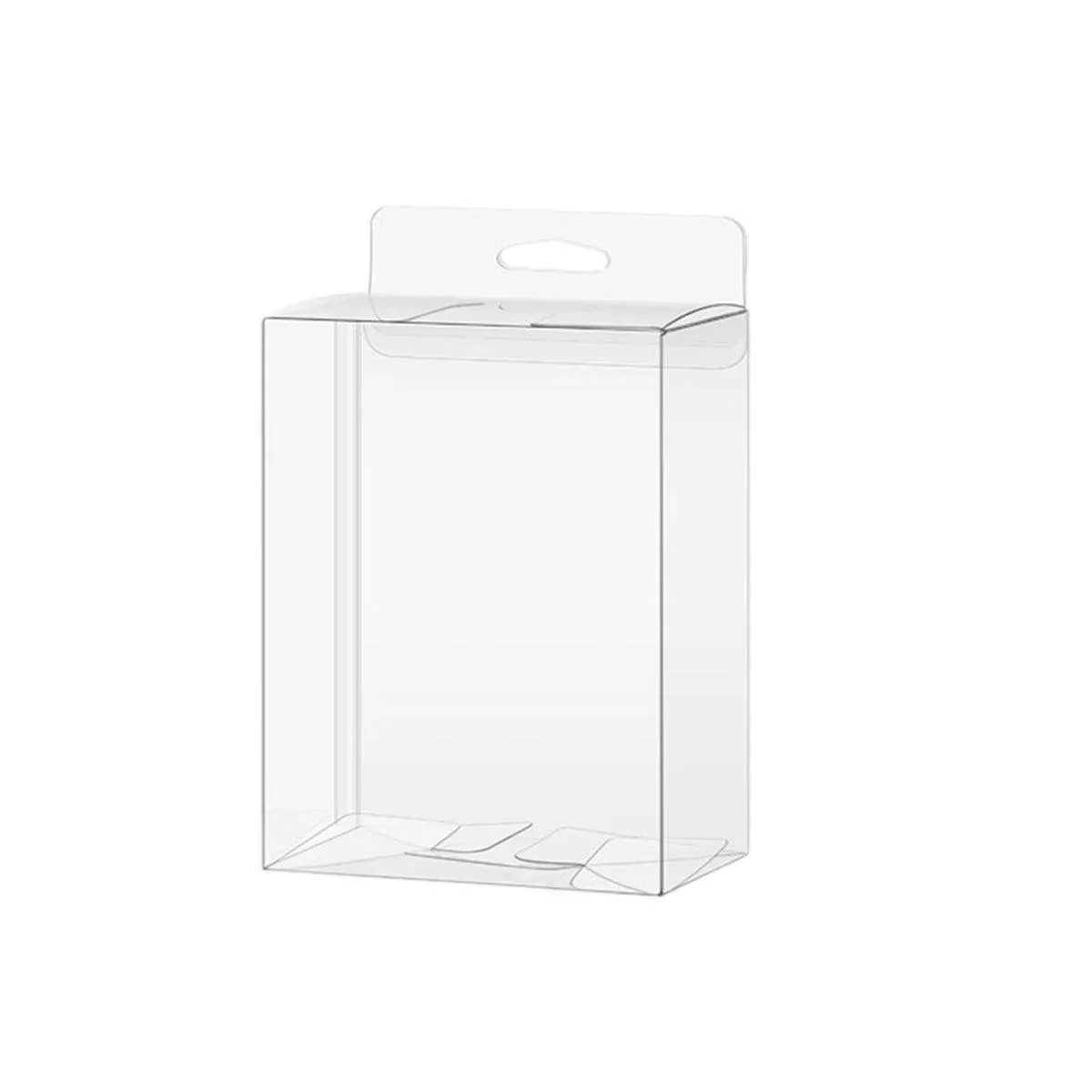 50pcs Transparent Gift Boxes with Hooks Clear Packaging Storage Containers — image 1