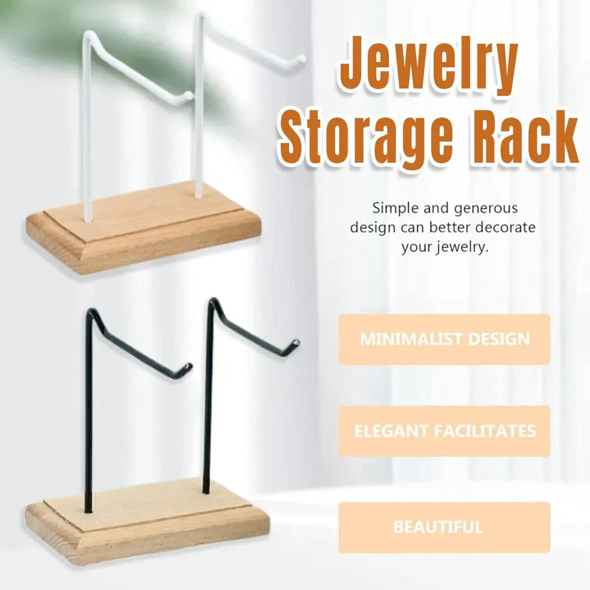 Iron Earrings Display Rack Jewellery Holder Hanging Keychain Bracelet Shelf view 2