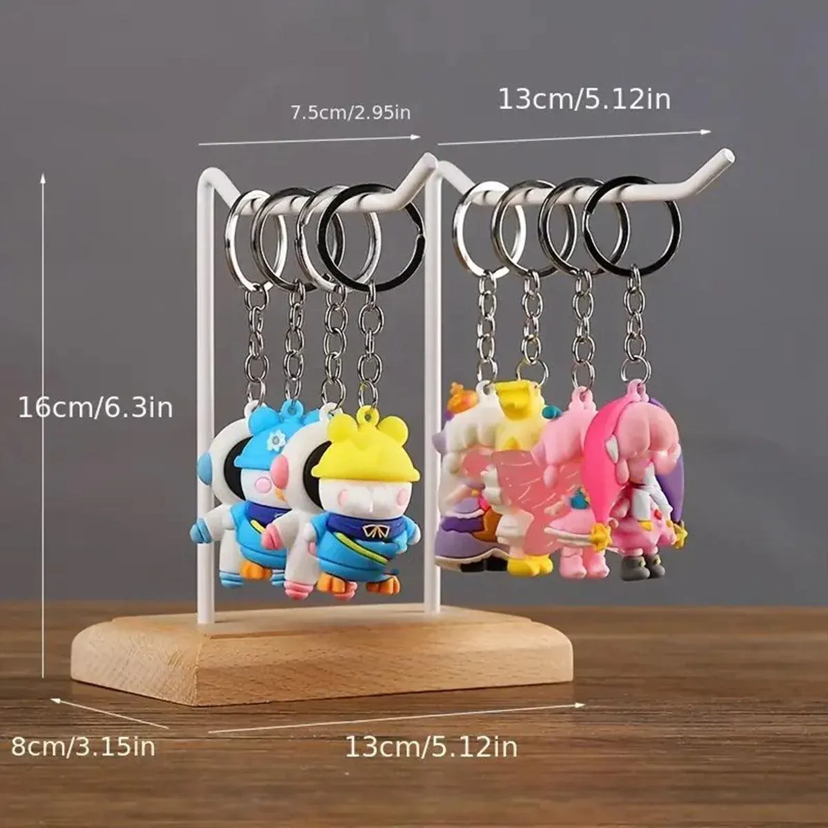 Iron Earrings Display Rack Jewellery Holder Hanging Keychain Bracelet Shelf view 4