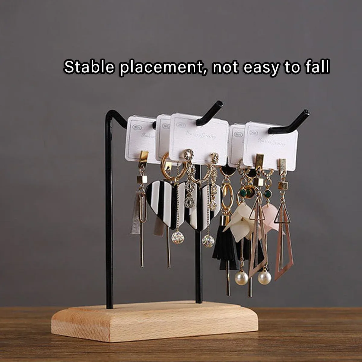 Iron Earrings Display Rack Jewellery Holder Hanging Keychain Bracelet Shelf view 12