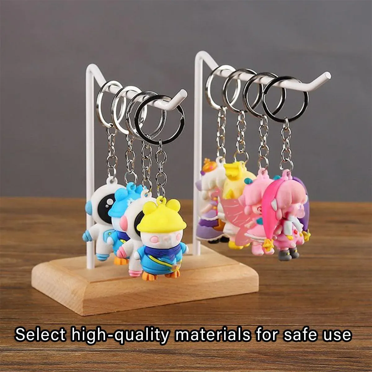 Iron Earrings Display Rack Jewellery Holder Hanging Keychain Bracelet Shelf view 13