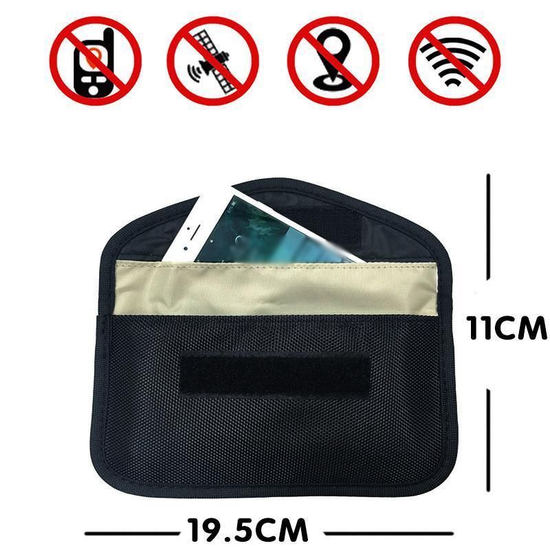 Car Key Case For Faraday Cage Fob Pouch Keyless RFID Blocking Bag - Red view 4