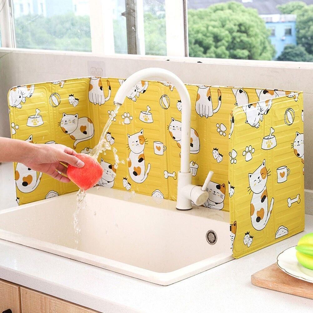 Kitchen Oil Splash Guard Wall Foil Protector Stove Cover Removable Baffle view 5