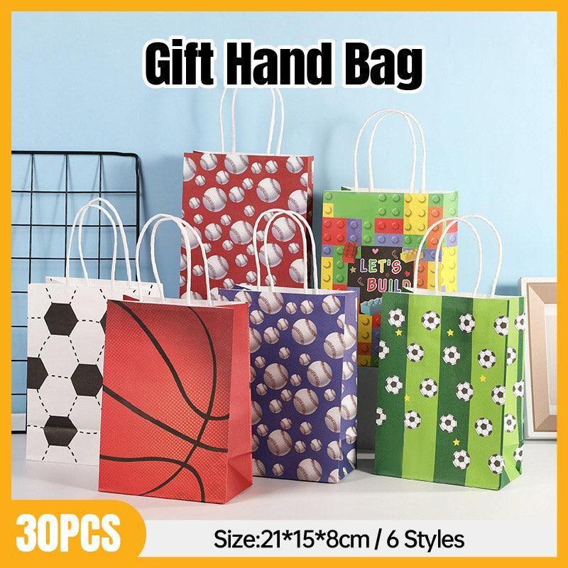 30PCS Fashion Ball Kraft Paper Gift Bag Festivals gift tote bag Party Favor view 2