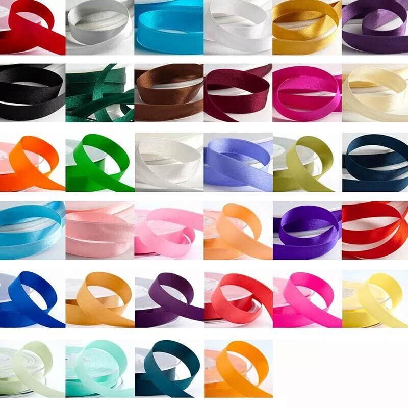 10mm Width Satin Hair Ribbon Wedding Party Decoration Gift Banquet 5m - Deep view 3