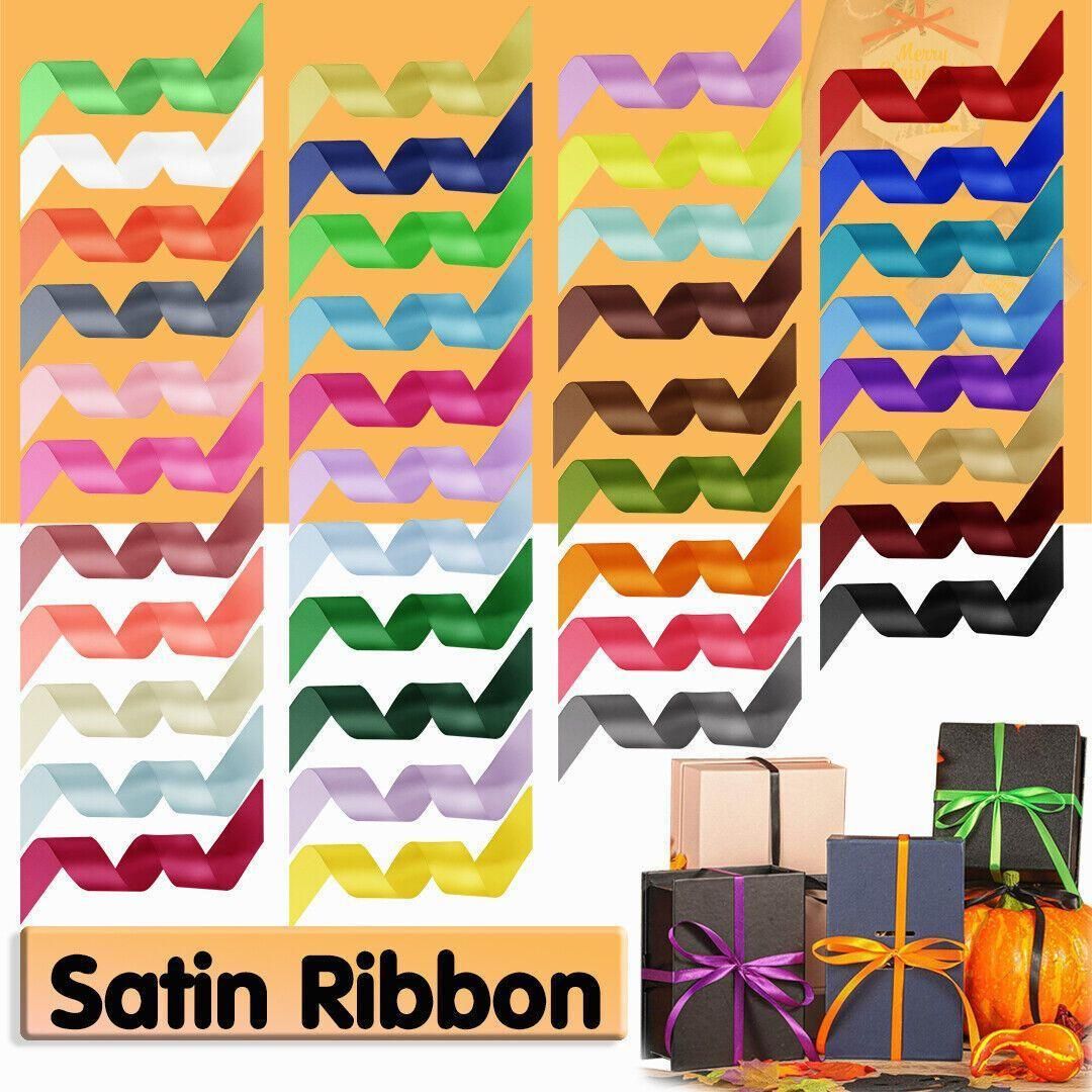 10mm Width Satin Hair Ribbon Wedding Party Decoration Gift Banquet 5m - Light Pink view 2