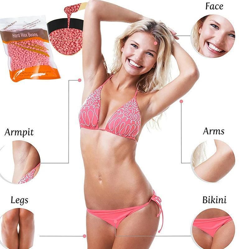 300G Hard Wax Bean No Strip No Pain Hot Film Body Waxing Hair Removal view 10