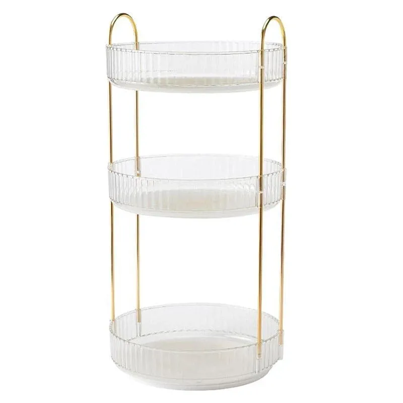 Rotating Cosmetic Organiser Home Storage Shelf Box for Makeup and Beauty