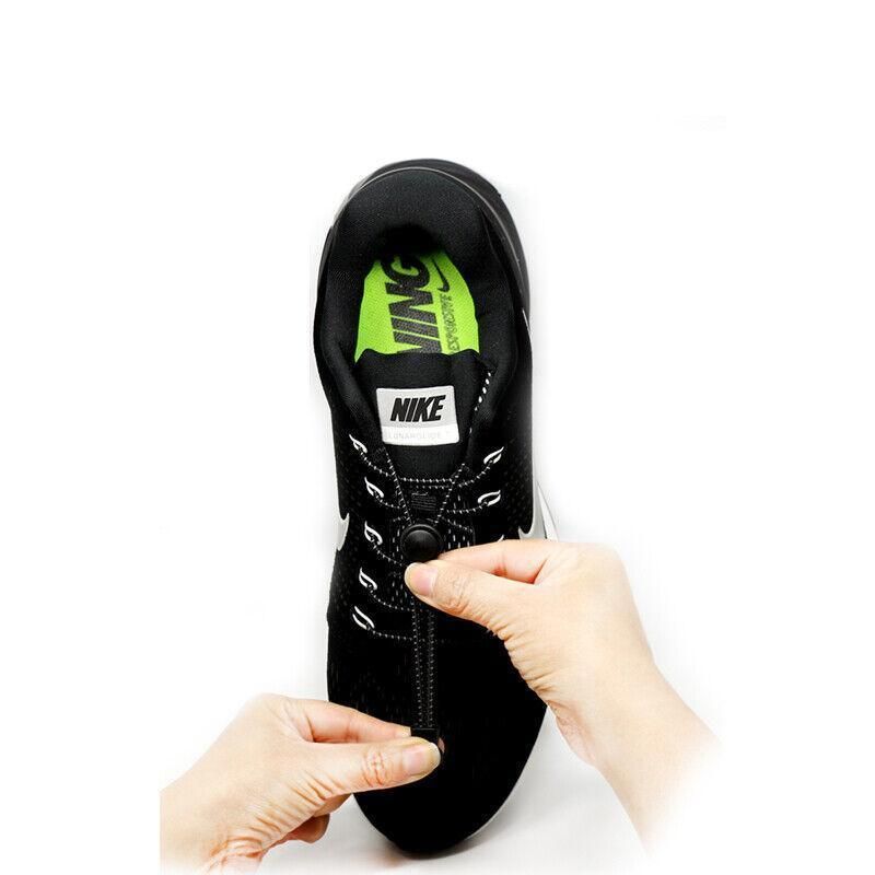 No Tie Elastic Shoelaces with Toggle Locks for Sneakers Running Walking Shoes view 10