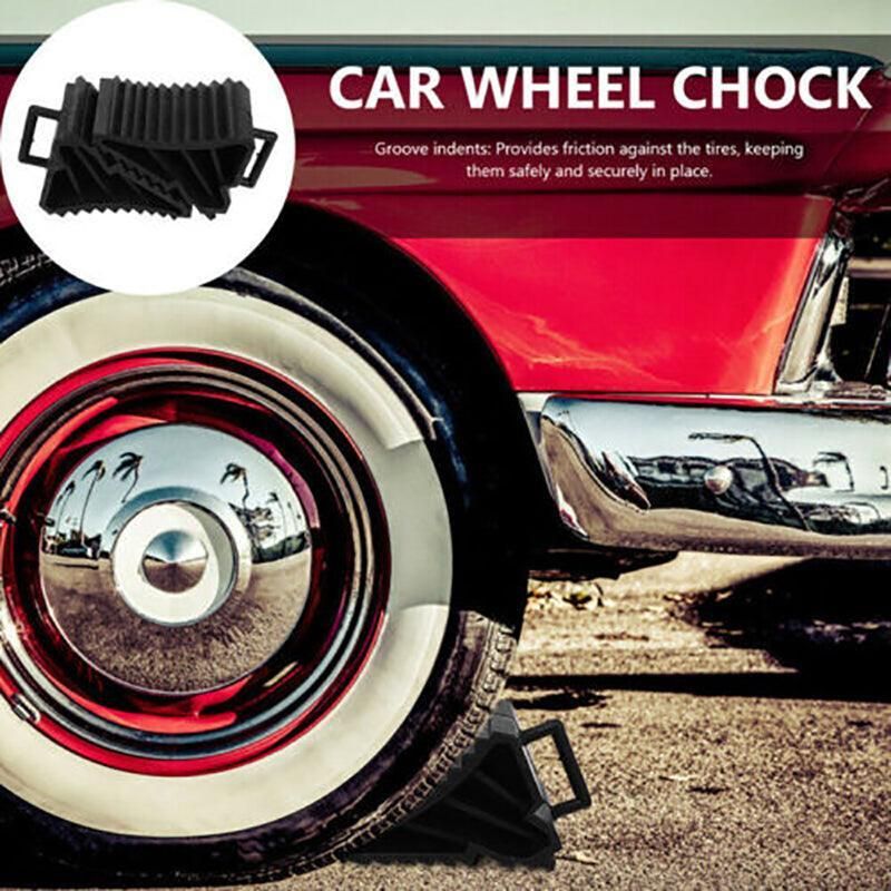 4Pcs Heavy Wheel Chock Tough Chocks Stops Car Trailer Boat Caravan Au Stock view 5