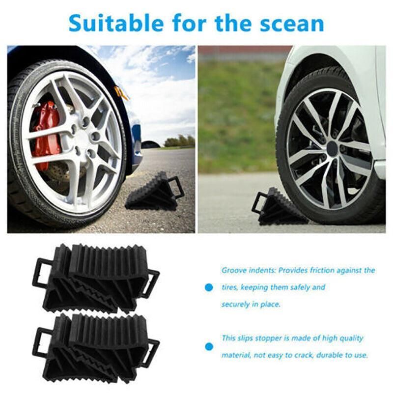4Pcs Heavy Wheel Chock Tough Chocks Stops Car Trailer Boat Caravan Au Stock view 6
