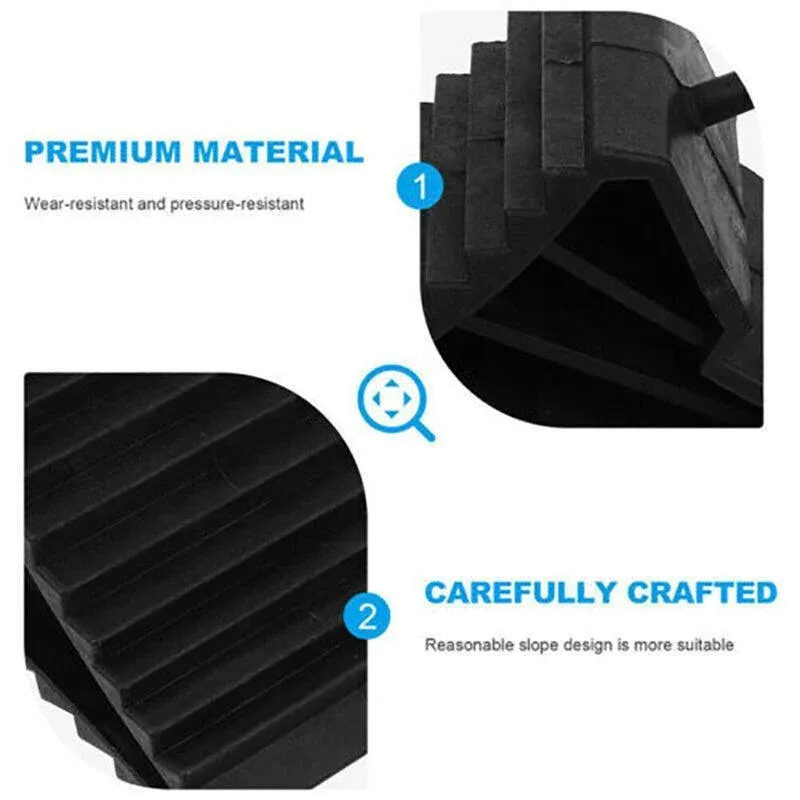 4Pcs Heavy Wheel Chock Tough Chocks Stops Car Trailer Boat Caravan Au Stock view 8