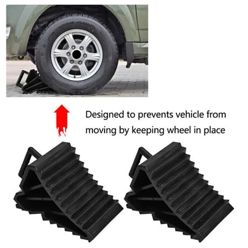 4Pcs Heavy Wheel Chock Tough Chocks Stops Car Trailer Boat Caravan Au Stock view 12