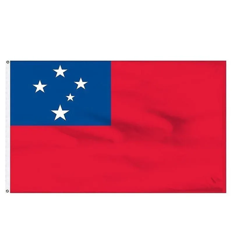 Samoa National Flag 90x150cm Large Outdoor Polyester Banner with Grommets view 2
