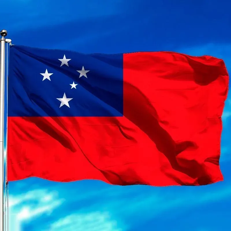 Samoa National Flag 90x150cm Large Outdoor Polyester Banner with Grommets view 6