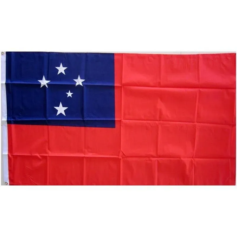 Samoa National Flag 90x150cm Large Outdoor Polyester Banner with Grommets view 9