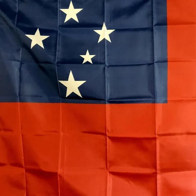 Samoa National Flag 90x150cm Large Outdoor Polyester Banner with Grommets view 11