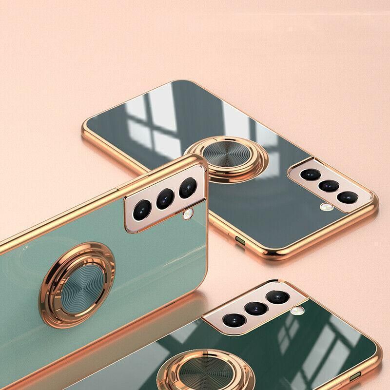 Black Shockproof Ring Holder Case Cover for Samsung S22 Ultra Plus Note 20 view 4
