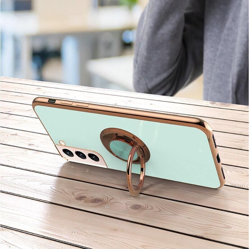 Black Shockproof Ring Holder Case Cover for Samsung S22 Ultra Plus Note 20 view 10