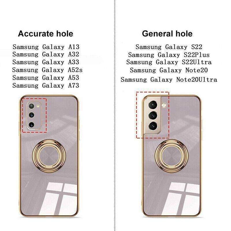 Black Shockproof Ring Holder Case Cover for Samsung S22 Ultra Plus Note 20 view 11