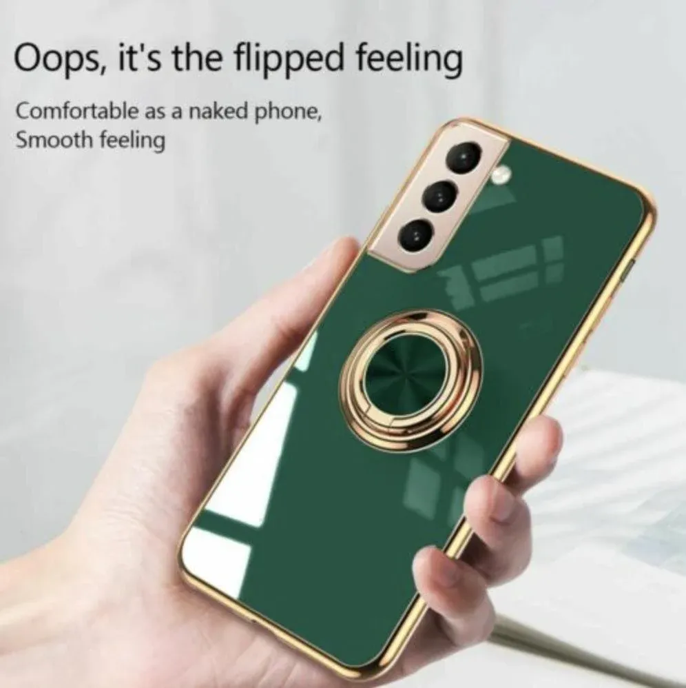 Black Shockproof Ring Holder Case Cover for Samsung S22 Ultra Plus Note 20 view 5