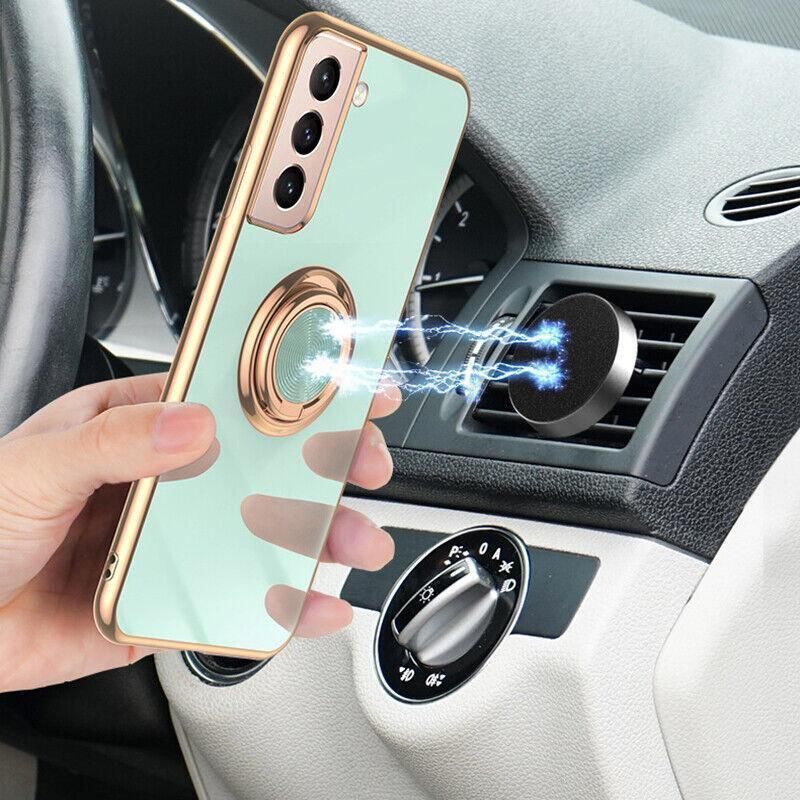 Black Shockproof Ring Holder Case Cover for Samsung S22 Ultra Plus Note 20 view 6