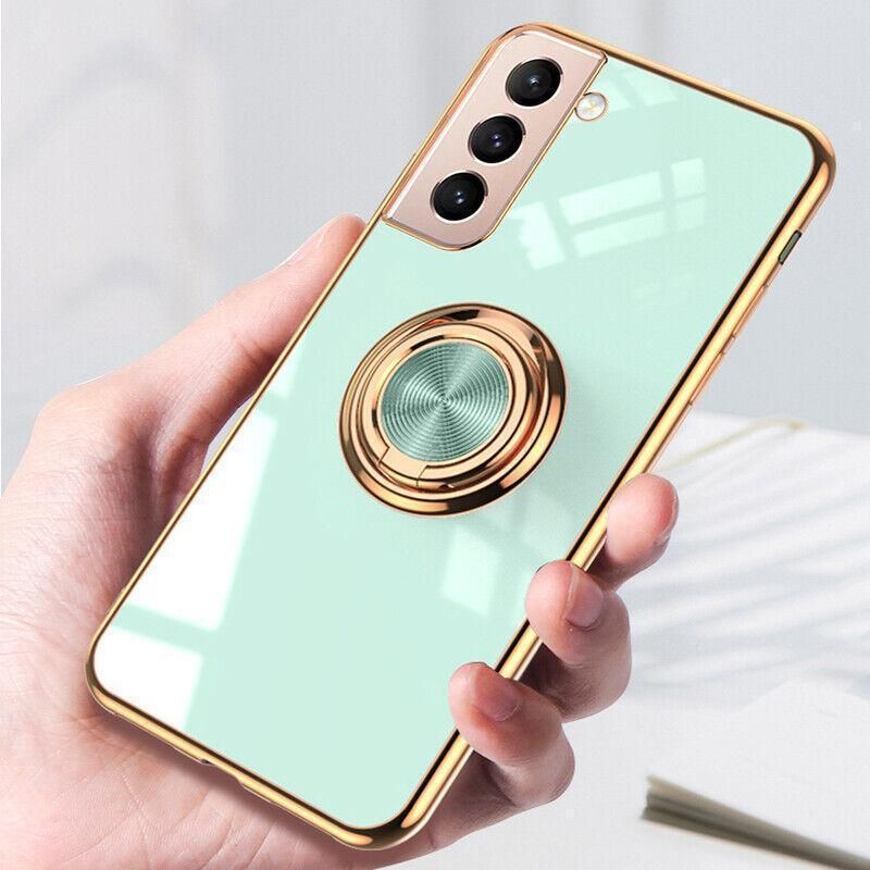 Black Shockproof Ring Holder Case Cover for Samsung S22 Ultra Plus Note 20 view 8