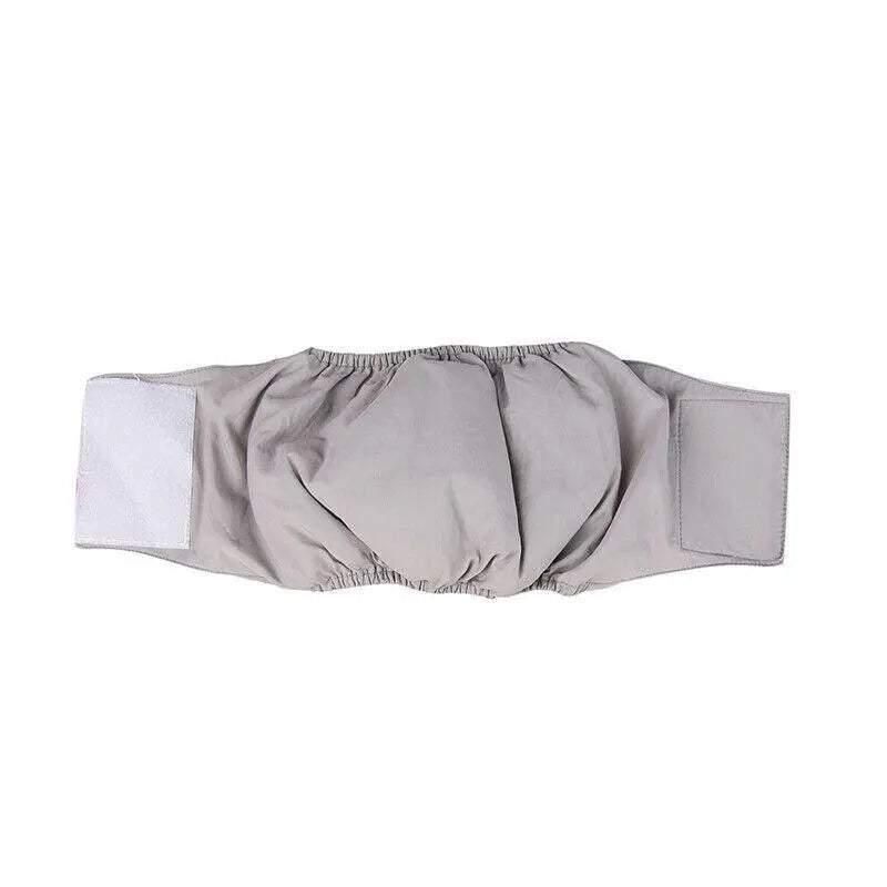 S Male Dog Puppy Nappy Diaper Belly Wrap Band Sanitary Pants Underpants - Grey — image 1