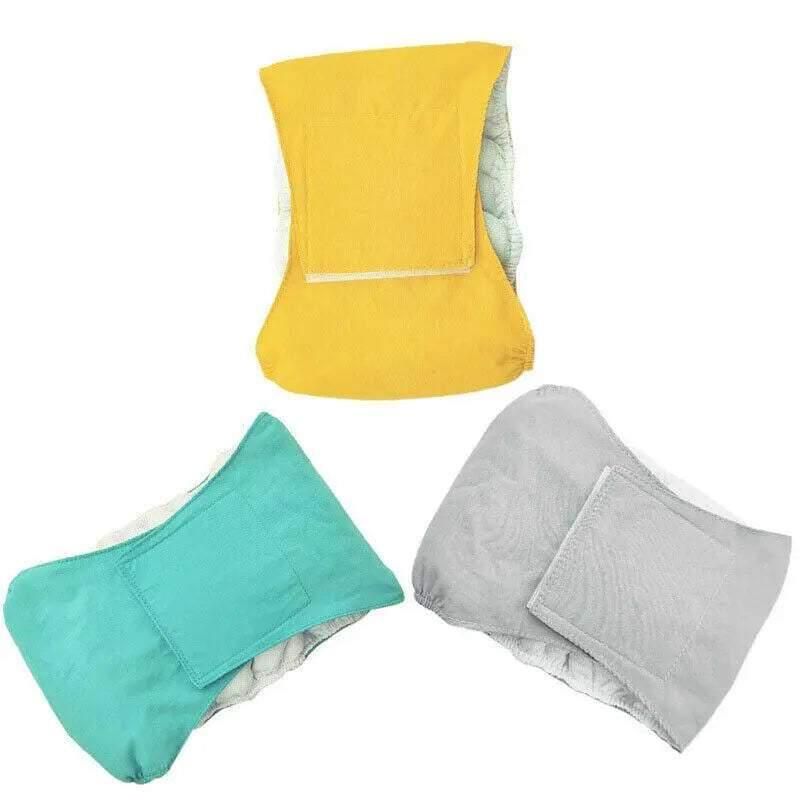 S Male Dog Puppy Nappy Diaper Belly Wrap Band Sanitary Pants Underpants - Grey view 3