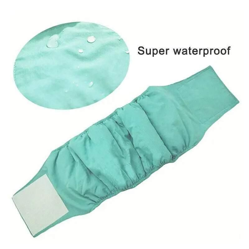 S Male Dog Puppy Nappy Diaper Belly Wrap Band Sanitary Pants Underpants - Grey view 4