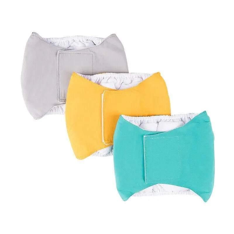 S Male Dog Puppy Nappy Diaper Belly Wrap Band Sanitary Pants Underpants - Grey view 11