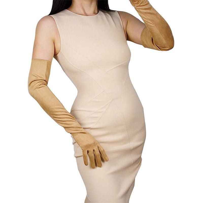 Elegant Long Satin Opera Gloves for Prom Party Wedding Costume or Formal Dress view 10