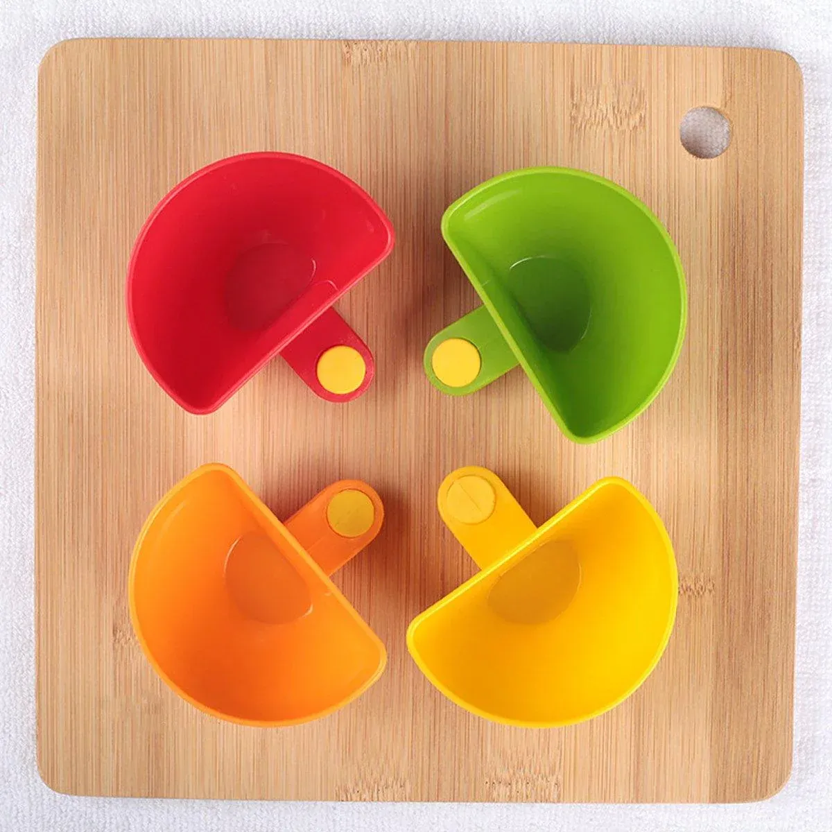 8PCS Plastic Salad Dressing Box Set Double Clip Bowl Snack Container with Spoon view 12