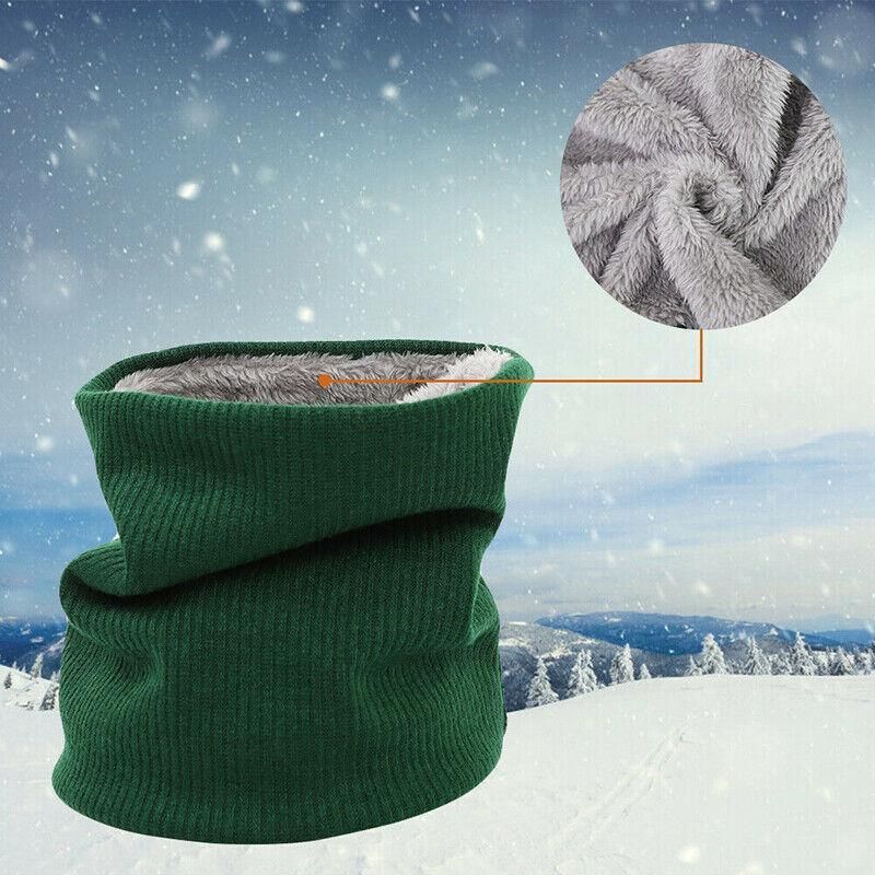 Fleece Neck Warmer Thermal Tube Scarf Winter Snood Hat for Men Women Outdoor view 10