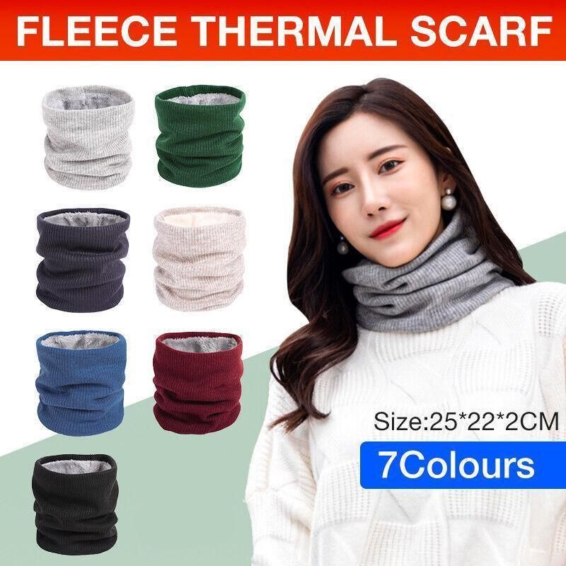 Fleece Neck Warmer Thermal Tube Scarf Winter Snood Hat for Men Women Outdoor view 2
