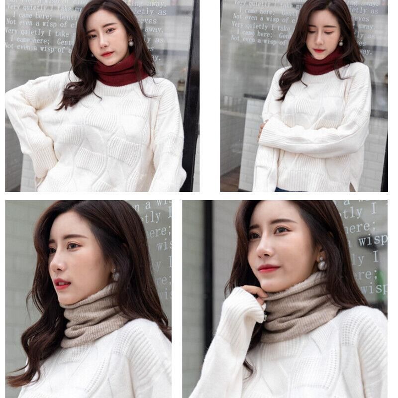 Fleece Neck Warmer Thermal Tube Scarf Winter Snood Hat for Men Women Outdoor view 8